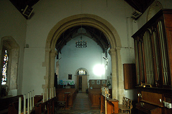 The interior looking west September 2011